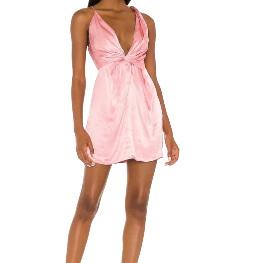 Revolve Sau Lee Gwen Satin Mini Dress Sz 4